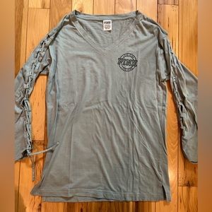 Women’s PINK Long Sleeve : X-Small : Sage Green